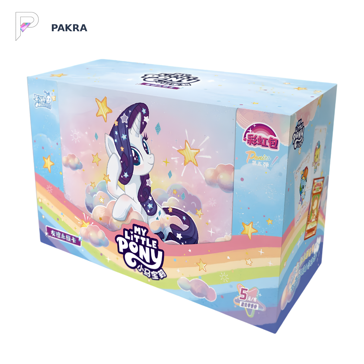 KAYOU My Little Pony Chinese Rainbow Edition 5 CH05 display box on white with current PAKRA logo