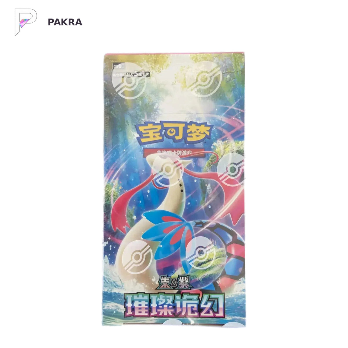 Pokémon TCG Sparkling Fable CSV8C Slim Booster Box - Simplified Chinese, official product image on a white PAKRA background.