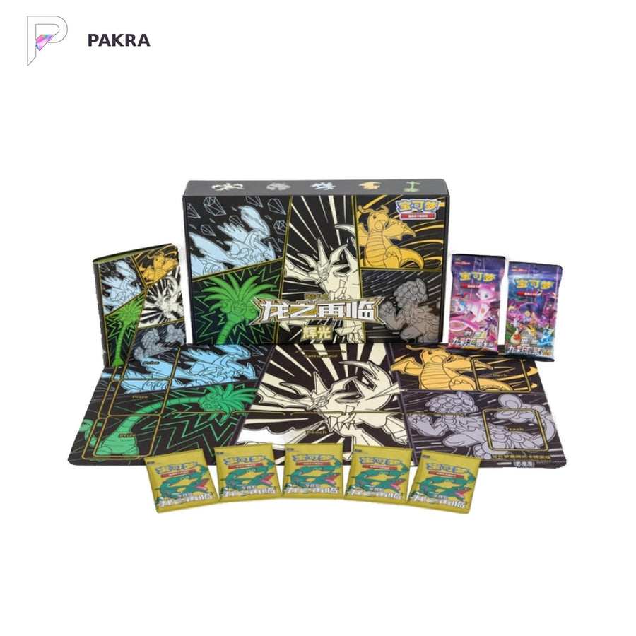 Pokémon TCG Alolan Exeggutor Dragon Return Gift Box - Simplified Chinese, official product image on a white PAKRA background.