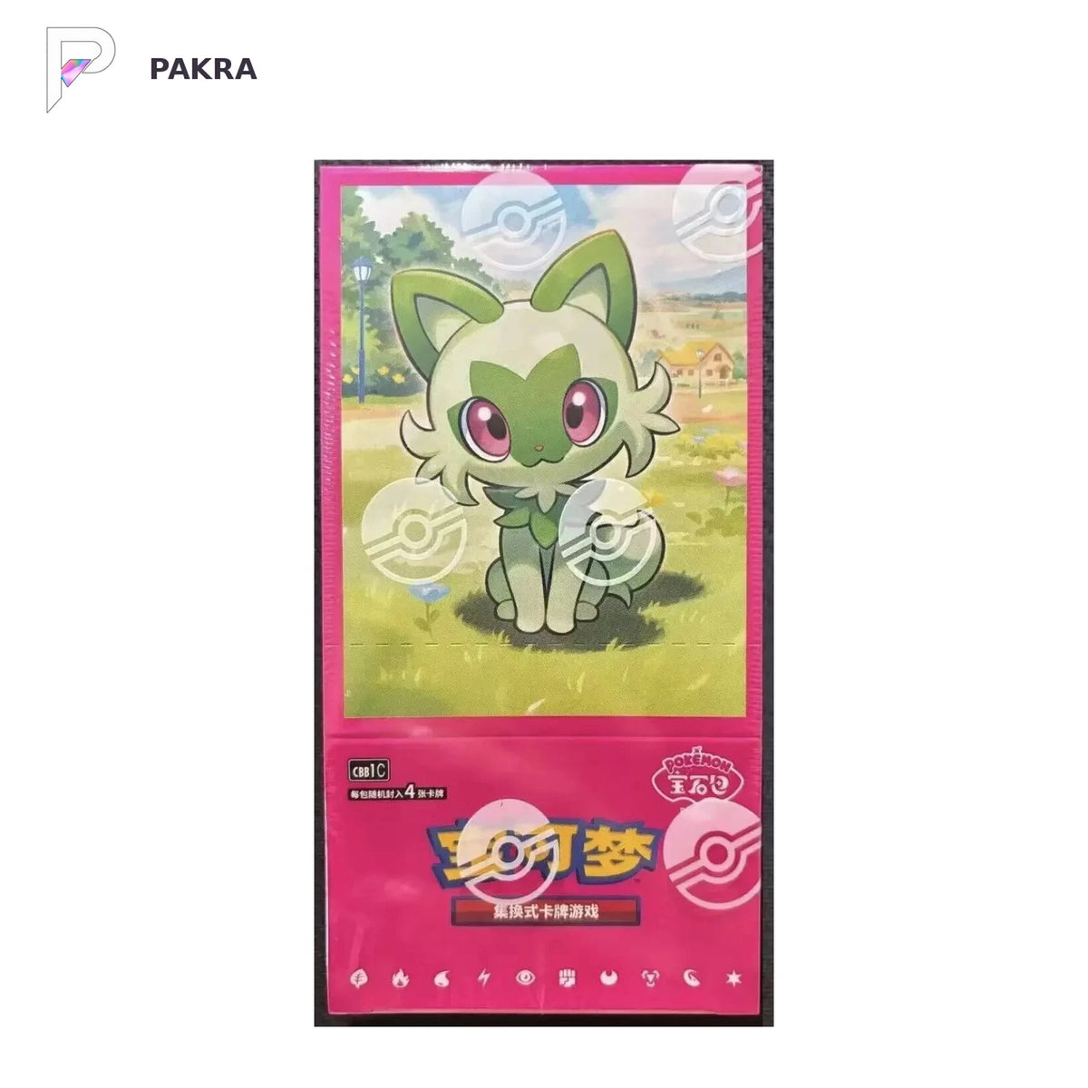 Pokémon TCG Gem Pack Vol.1 CBB1C Booster Box - Simplified Chinese, official product image on a white PAKRA background.