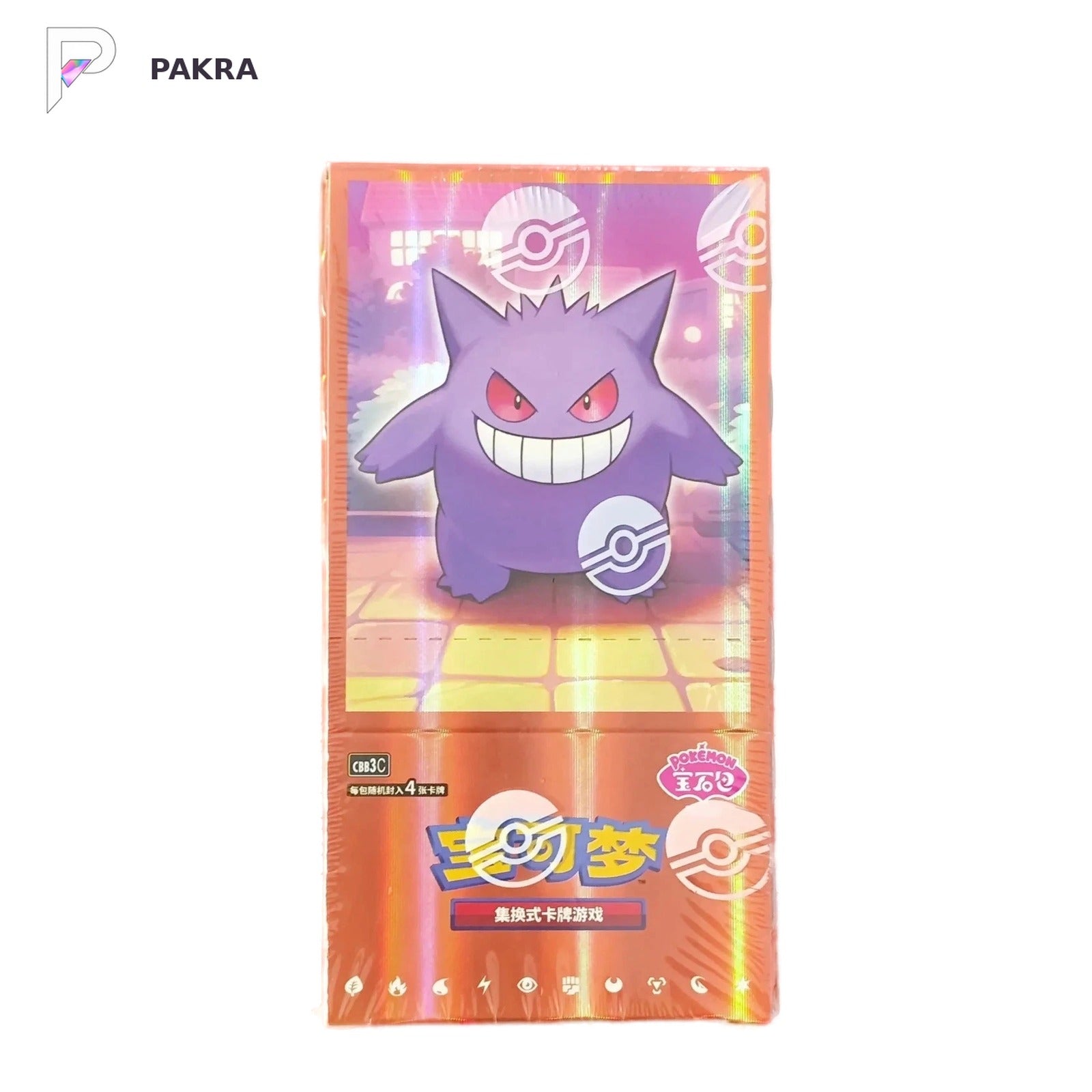 Pokémon TCG Gem Pack Vol.3 CBB3C Booster Box - Simplified Chinese, official product image on a white PAKRA background.
