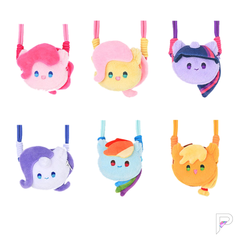 REESEE My Little Pony plush phone clip and earbud pouch, six selectable character styles shown on white; each sold separately.