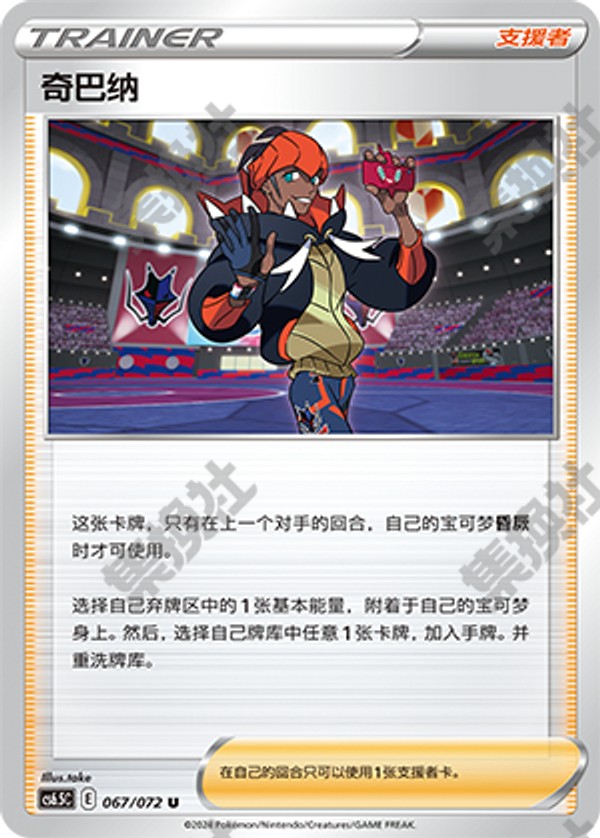 Raihan CS6.5C-067/072 U — Simplified Chinese Pokémon card