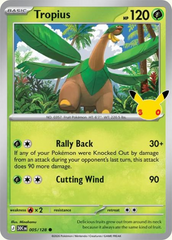 Pokémon Tropius 30C-005/128 — English Single Card