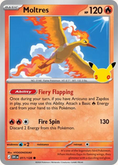 Pokémon Moltres 30C-011/128 — English Single Card