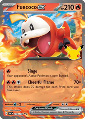 Pokémon Fuecoco ex 30C-015/128 — English Single Card