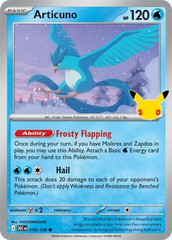Pokémon Articuno 30C-018/128 — English Single Card