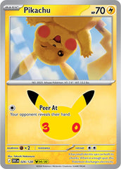 Pokémon Pikachu 30C-026/128 — English Single Card
