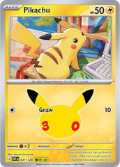 Pokémon Pikachu 30C-031/128 — English Single Card