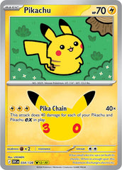 Pokémon Pikachu 30C-034/128 — English Single Card