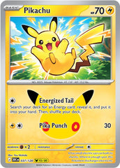 Pokémon Pikachu 30C-037/128 — English Single Card