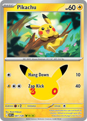 Pokémon Pikachu 30C-041/128 — English Single Card
