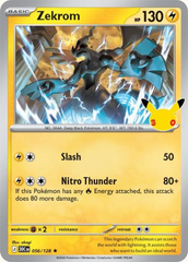 Pokémon Zekrom 30C-056/128 — English Single Card