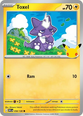 Pokémon Toxel 30C-058/128 — English Single Card