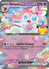 Pokémon Sylveon ex 30C-071/128 — English Single Card