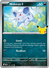 Pokémon Nidoran♀ 30C-087/128 — English Single Card