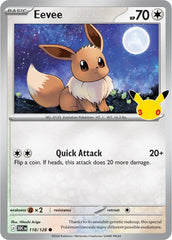 Pokémon Eevee 30C-118/128 — English Single Card