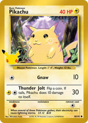 Pokémon Pikachu BASE-58(30C) — English Single Card