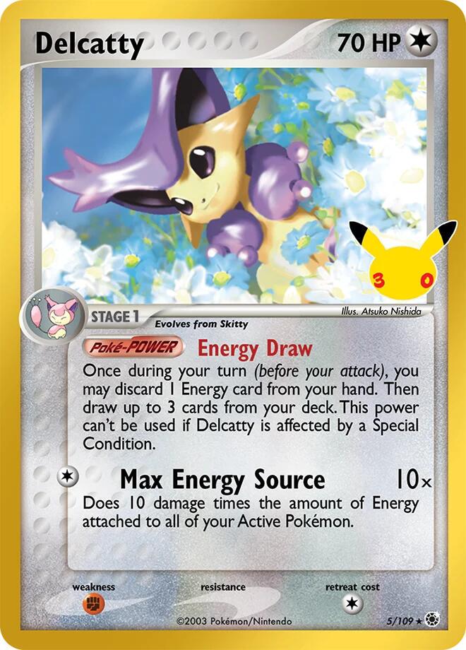 Pokémon Delcatty EXRS-5(30C) — English Single Card