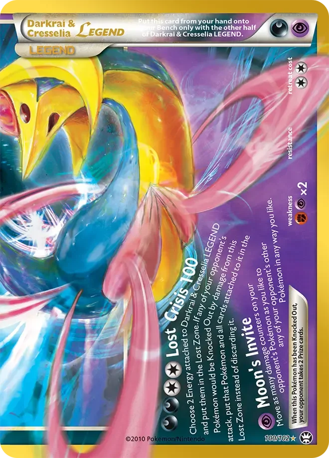 Pokémon Darkrai & Cresselia LEGEND TRIU-100(30C) — English Single Card