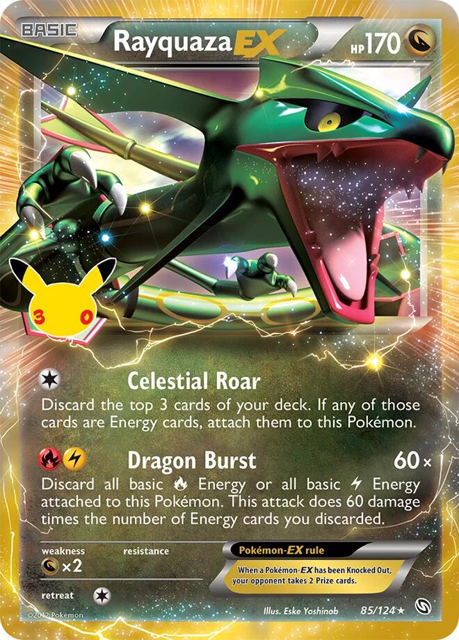 Pokémon Rayquaza-EX DREX-85(30C) — English Single Card