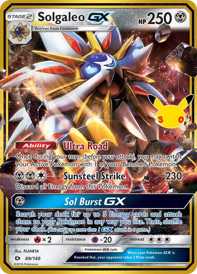 Pokémon Solgaleo-GX SUM-89/149(30C) — English Single Card