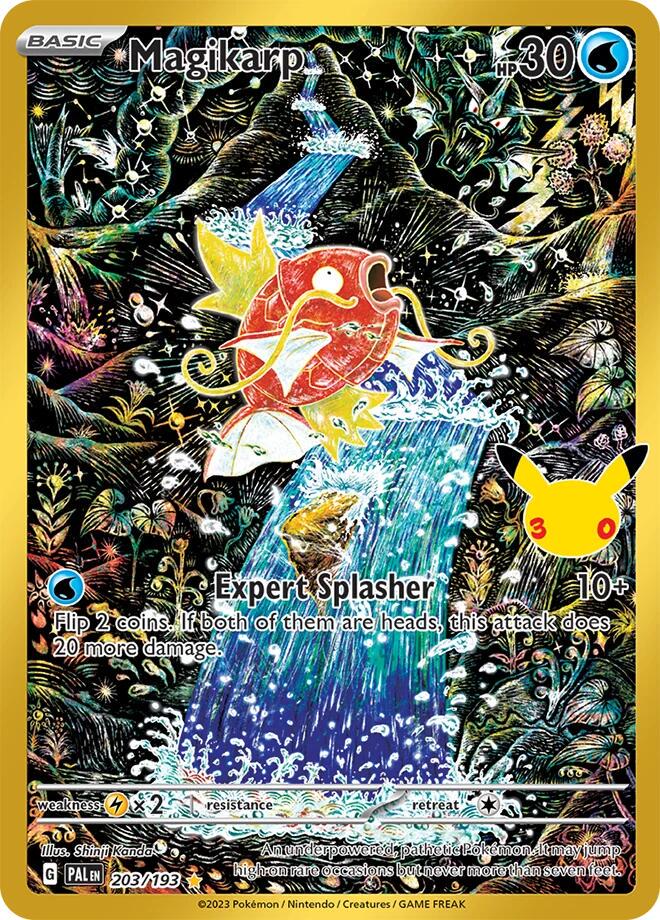 Pokémon Magikarp PAL-203/193(30C) — English Single Card