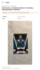 Item details and original photo for DOFFICIALLY LICENSED PRODUCT FOOTBALL RADIANCENERY PUMPIDO.