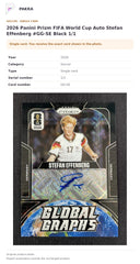 Item details and original photo for 2026 Panini Prizm FIFA World Cup Auto Stefan Effenberg #GG-SE Black 1/1.