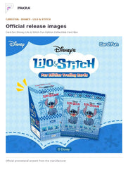 Official release image for Card.fun Disney Lilo & Stitch Fun Edition Collectible Card Box.