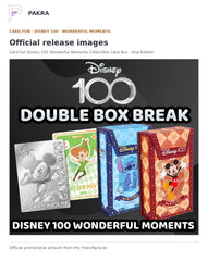 Official release image for Card.fun Disney 100 Wonderful Moments Collectible Card Box - Elsa Edition.