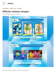 Official release image for Kakawow 2023 HOTBOX Disney Monsters University Collectible Cards Box.