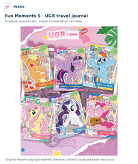Fun Moments 5 QY05 UGR original travel-journal card art with English heading