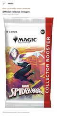 Official release image for Magic: The Gathering Marvel's Spider-Man Collector Booster Box - English.