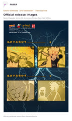 Official release image for Naruto Shippuden Anime 20th Anniversary Precious Metal Card Gift Box.