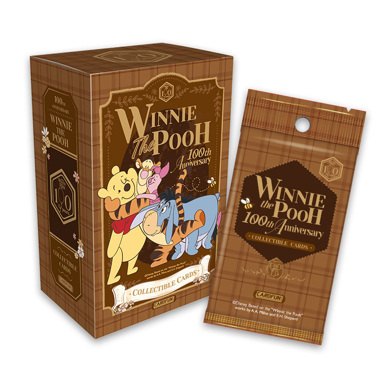 Card.fun Disney Winnie the Pooh 100th Anniversary collectible cards display box and booster pack