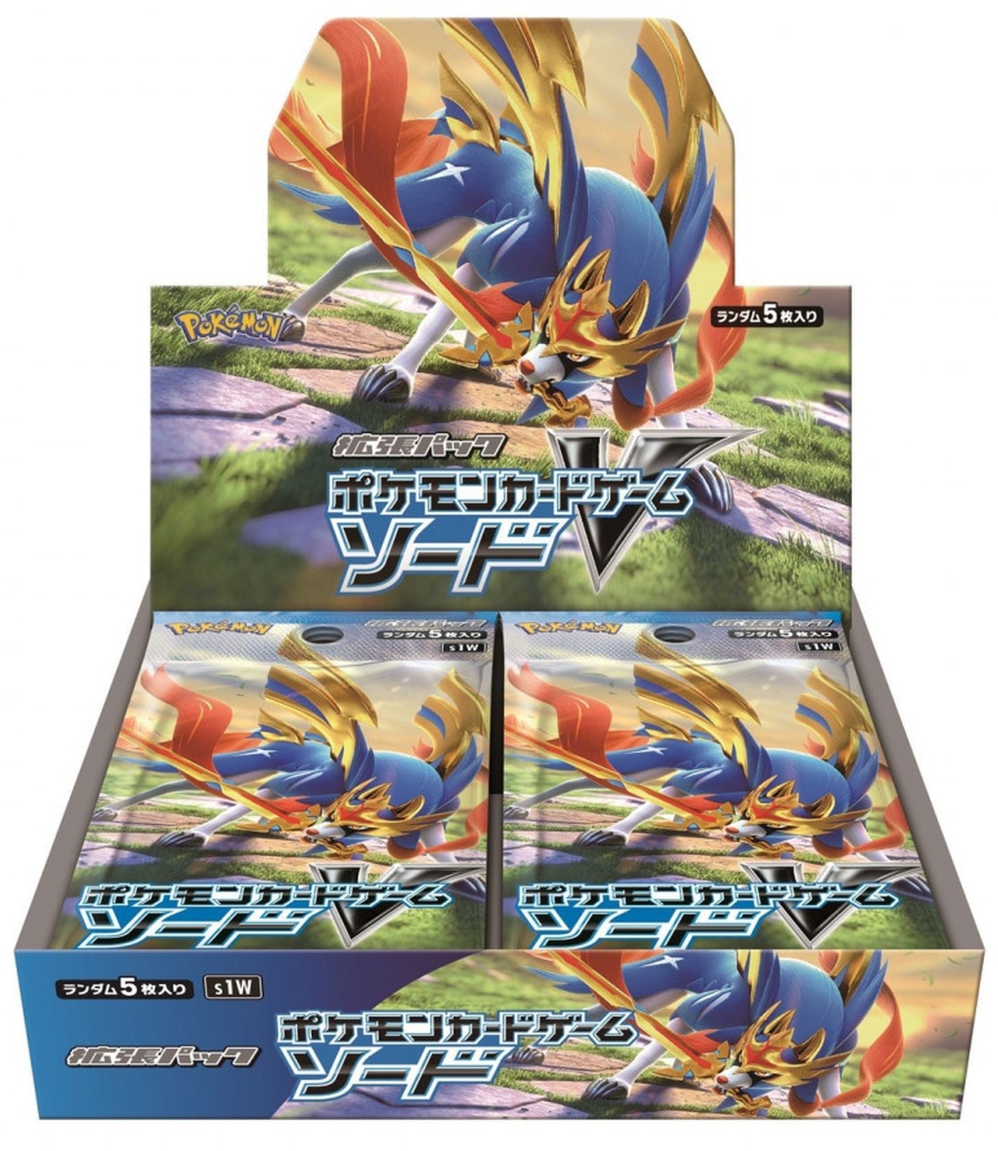 Pokemon TCG Sword S1W Japanese booster display box - front packaging