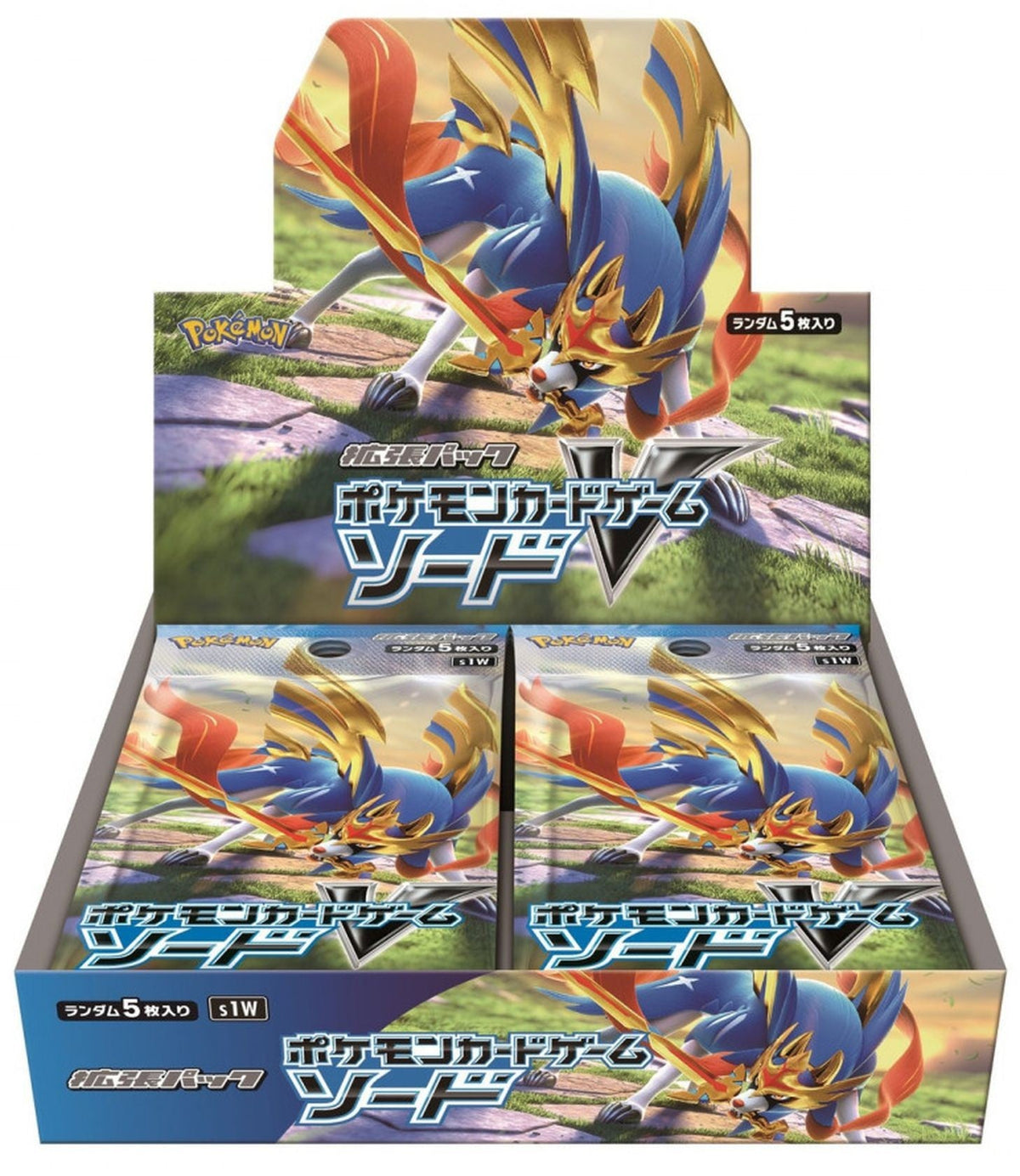 Pokemon TCG Sword S1W Japanese booster display box - front packaging