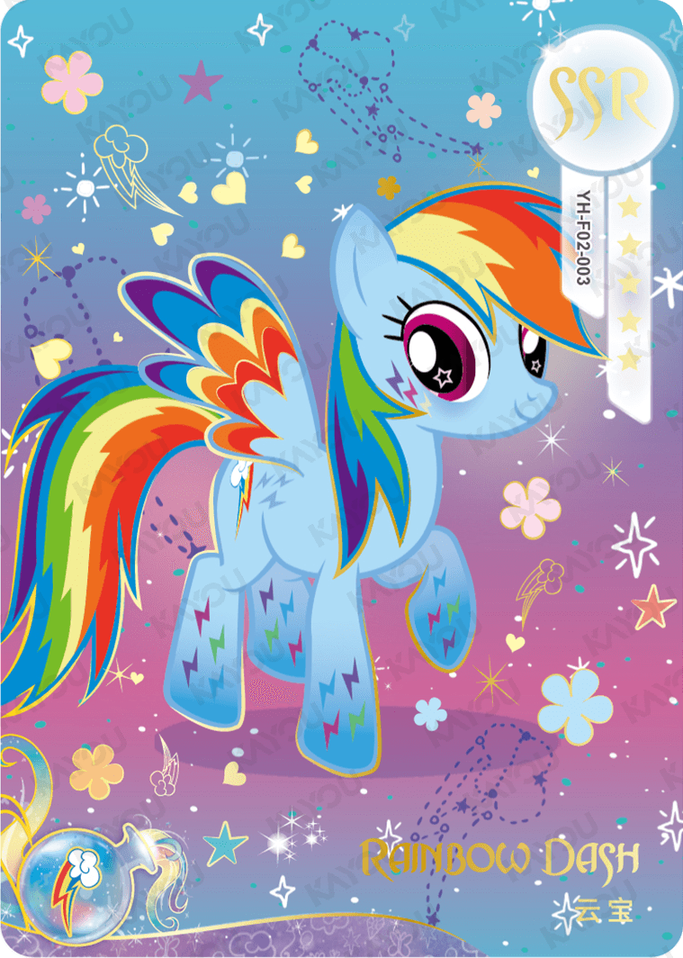 YH-F02-003 KAYOU MLP Rainbow Edition Rainbow 2 SSR bundle card