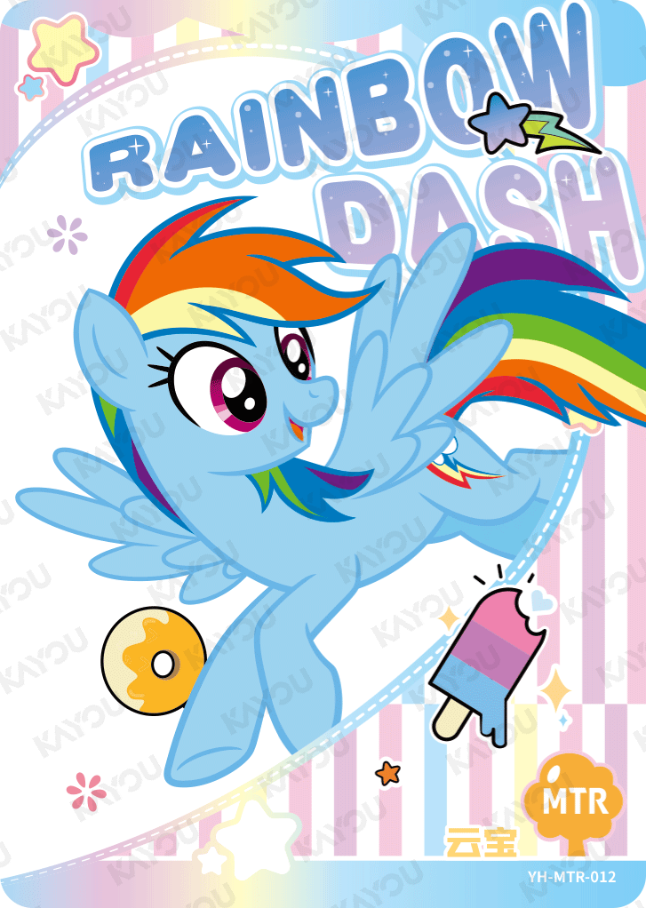 YH-MTR-012 KAYOU MLP Rainbow Edition Rainbow 3 MTR bundle card