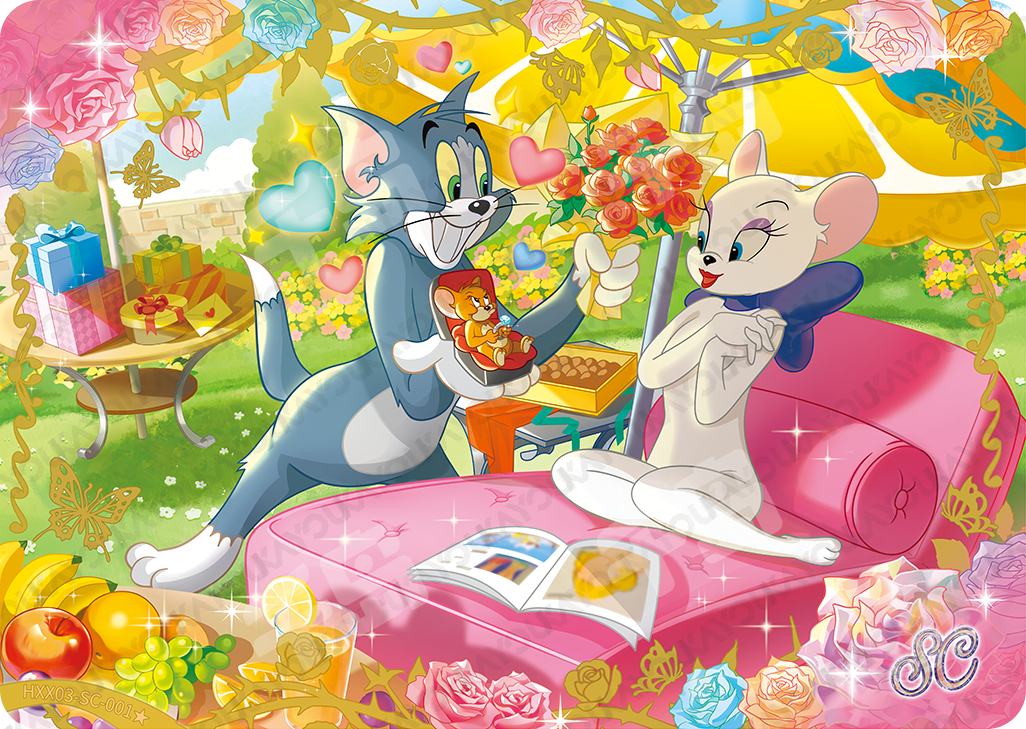 HXX03-SC-001★ Dreams Come True 001 - Couch and Flowers - KAYOU Tom and Jerry Series 3 SC single card