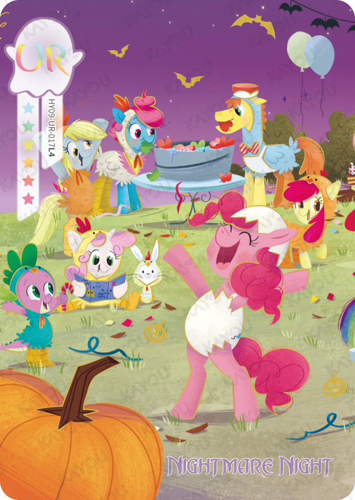 Moon 9 UR HY09-UR-017 - Derpy Hooves, Sweetie Belle, Pinkie Pie, Spike, Apple Bloom, Mage Meadowbrook - source 42b40f35c0d425cc