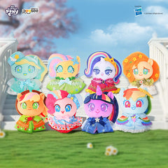 MLP Blind Box Galloping Gala dress-up plush collection featuring eight dressed pony characters