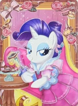 KAYOU My Little Pony Crispy Rice crossover Rarity promotional card