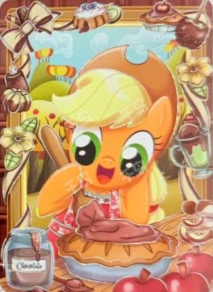 KAYOU My Little Pony Crispy Rice crossover Applejack promotional card