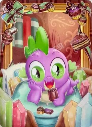 KAYOU My Little Pony Crispy Rice crossover Spike promotional card