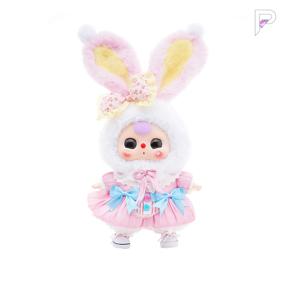 Baby Three Lolita's Dream 400% Fruitful Dreams Plush Doll on white background with PAKRA logo
