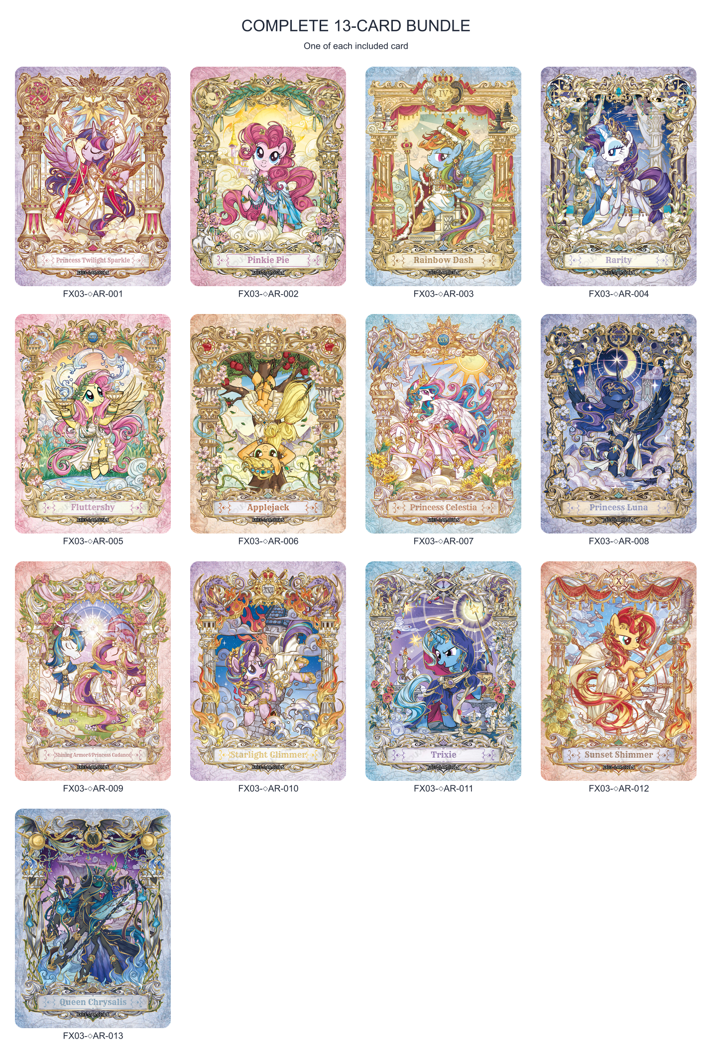 Full bundle containing all 13 included cards