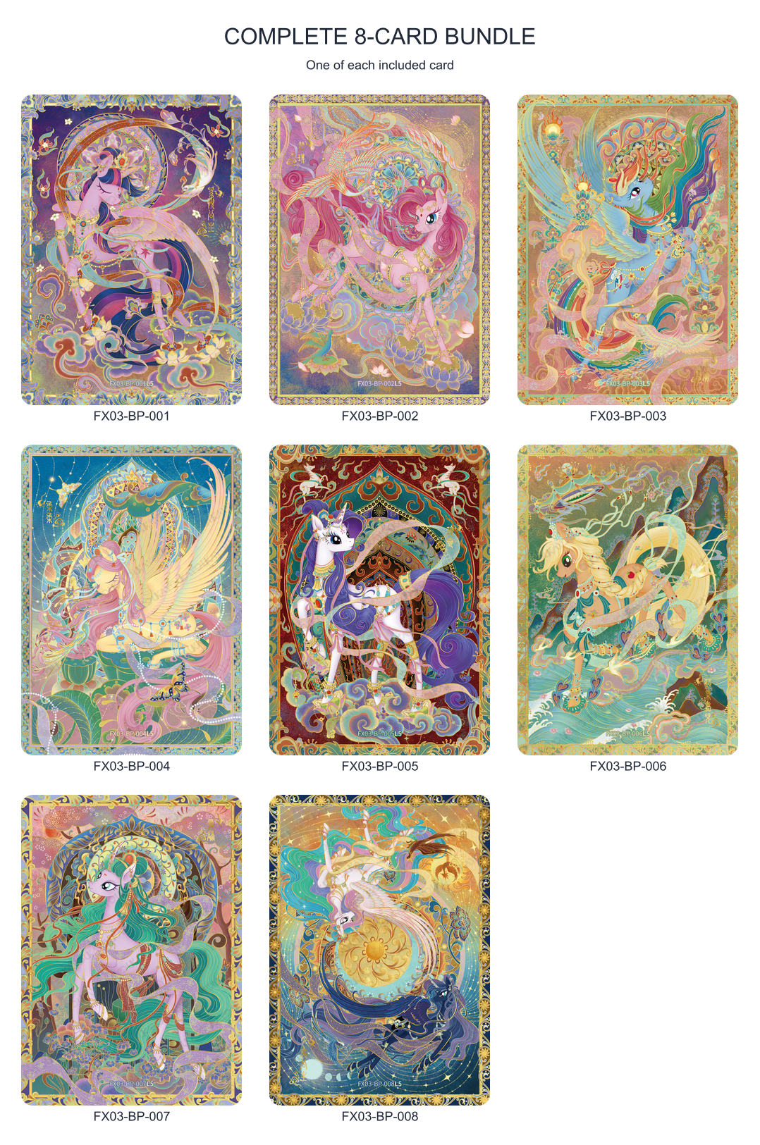 Full bundle containing all 8 included cards