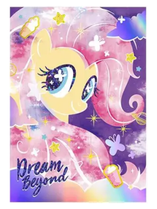 Fluttershy - DQ x My Little Pony 2024 Dream Beyond foil collaboration single card